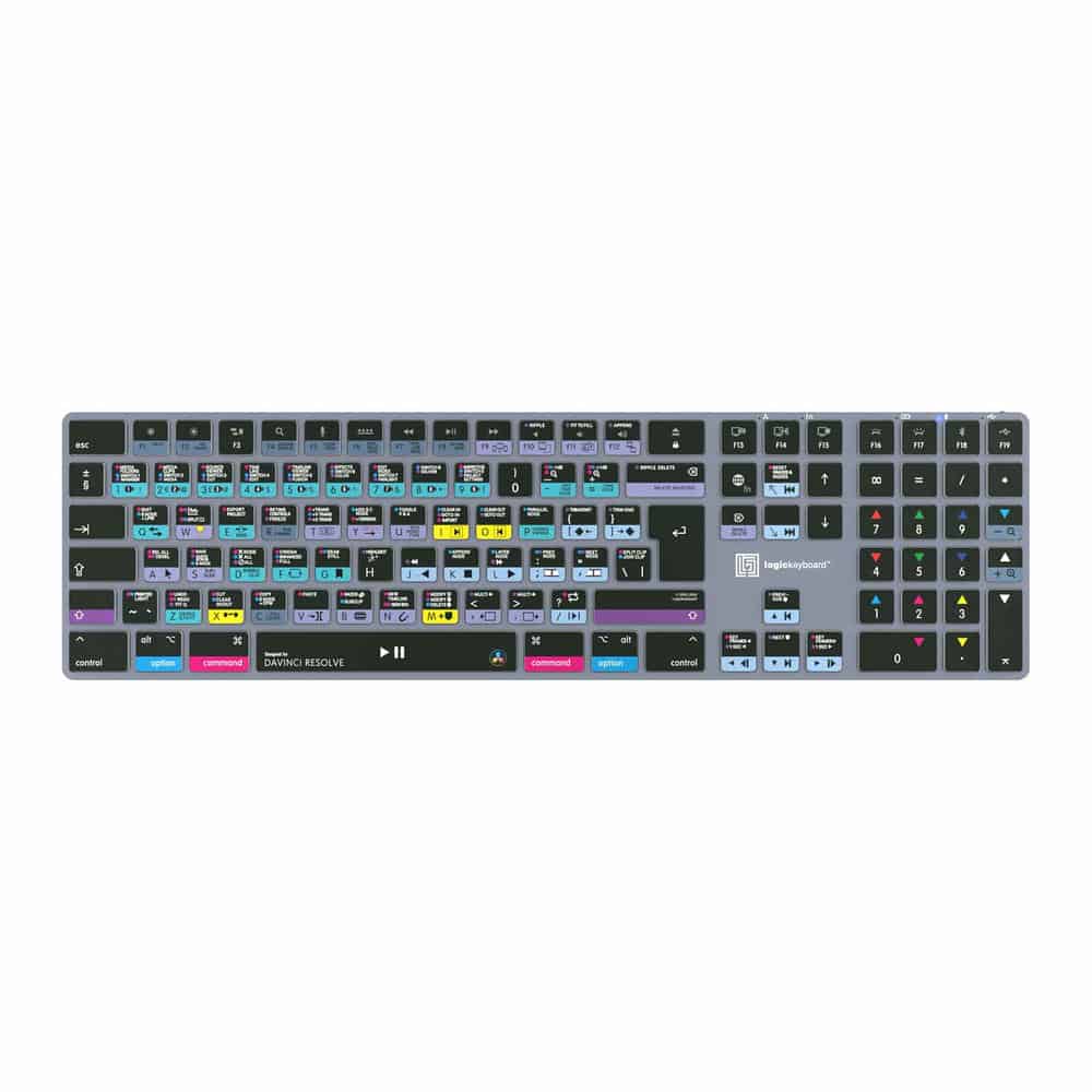 (image for) LogicKeyboard Titan DaVinci Resolve Wireless Mac Keyboard